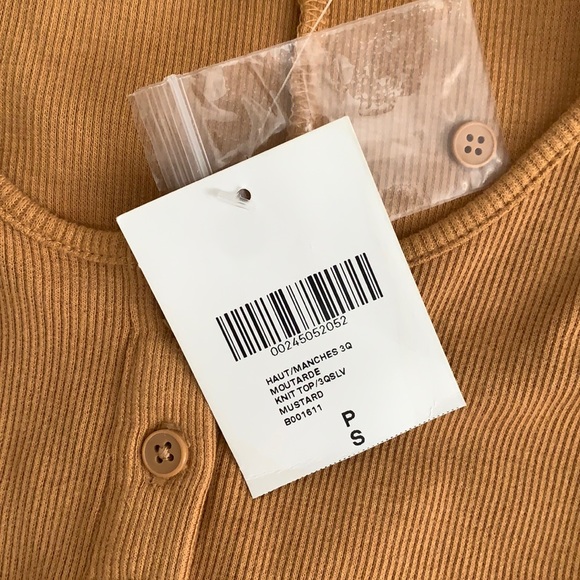 Forever 21 mustard ribbed top - Picture 2 of 2